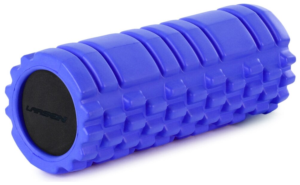 Цилиндр рельефный для фитнеса Harper Gym/Larsen EG02 Ø13см х 33 см синий