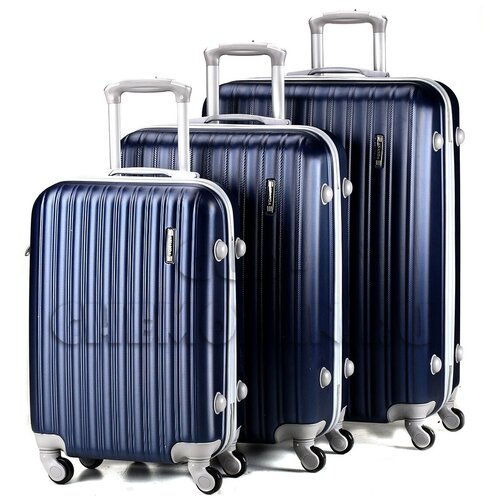 Чемодан Ananda из ABC-пластика темно-синий (S+) APL7 58*38*21