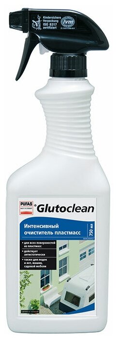 Интенсивный очиститель пластмасс Pufas Glutoclean (750 мл)