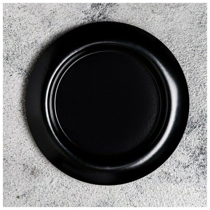 Подсвечник металл "Чашка", 11 см, черный муар - фотография № 3