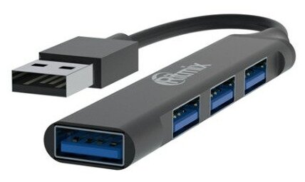 USB Hub Ritmix CR-4400 Metal