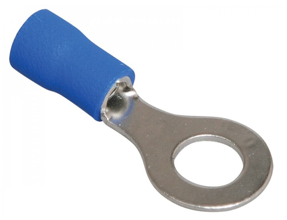 фото 15шт. - Наконечник кабельный НКИ 2-5 синий (100шт) / IEK; арт. UNL20-D25-4-5; оригинал / - комплект 15шт