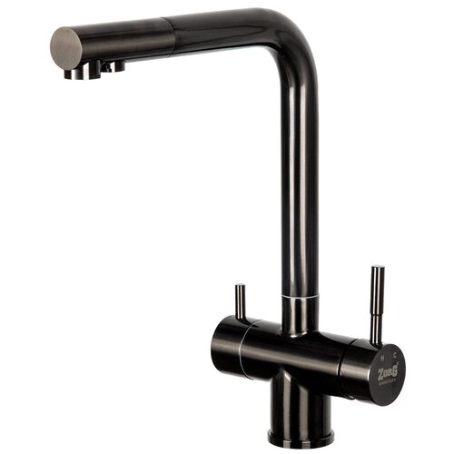 Смеситель для кухни (мойки) ZorG  InoX SZR-7039 grafit