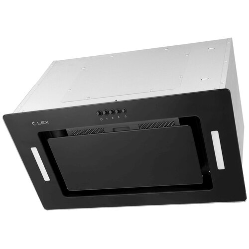 Вытяжка встраиваемая Lex GS Bloc G 600 BL черный управление кнопочное 1 мотор 2102200₽