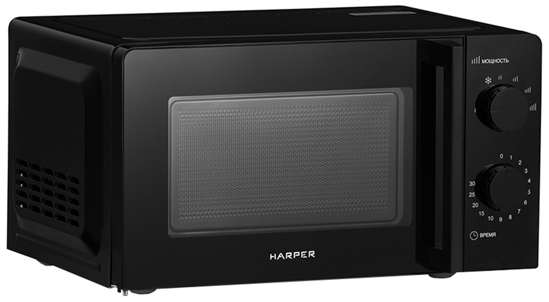 Микроволновая печь HARPER HMW-20SM01 BLACK - фотография № 3