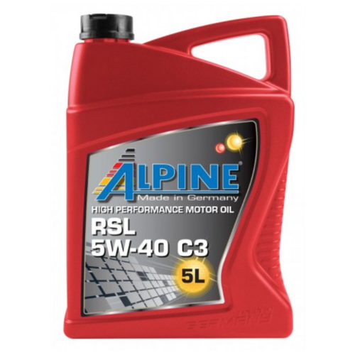 Масло моторное синтетическое Alpine RSL 5W-40 C3 канистра 5л 0100172