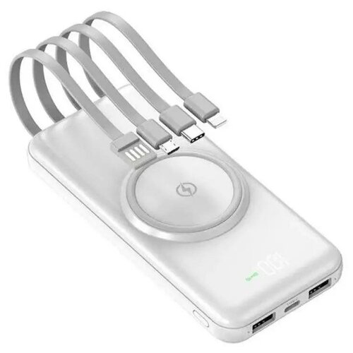 Power bank с беспроводной зарядкой 10000 mAh Белый 169000₽