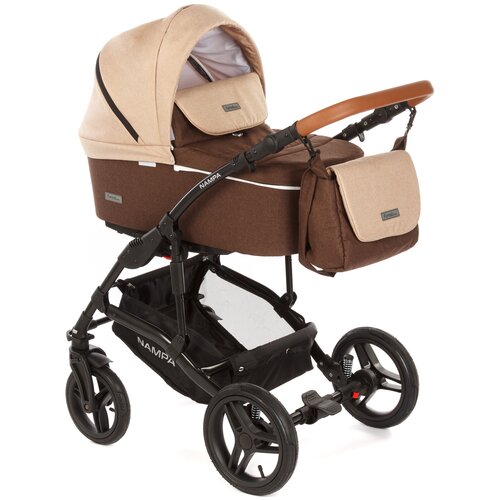 Универсальная коляска Forest kids Nampa 2 в 1, beige, цвет шасси: черный