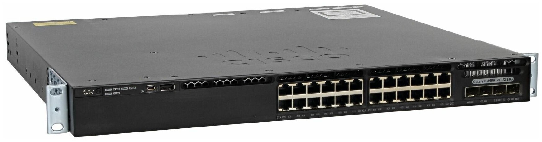 Коммутатор CISCO Catalyst 3650 24 Port Data 2x10G Uplink IP Base (WS-C3650-24TD-S)