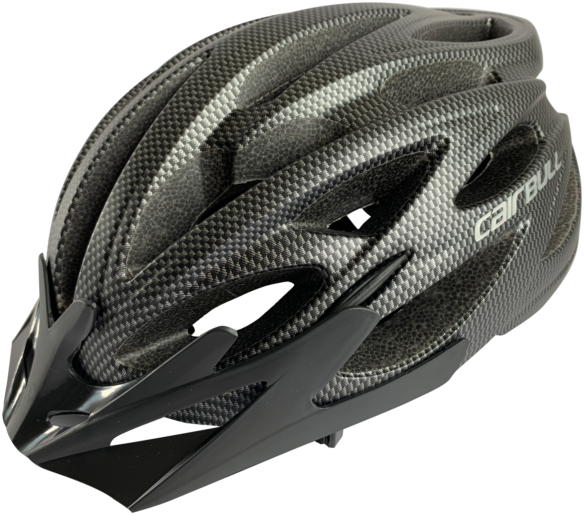 Шлем велосипедный со съемным визором (размер M/L 54-61 см, цвет карбон)