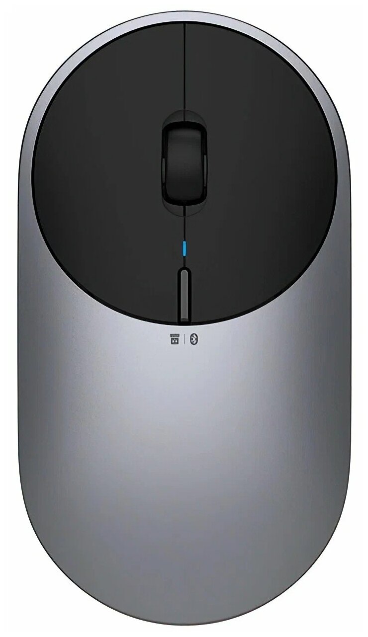 Мышь беспроводная Xiaomi Mi Portable Mouse 2 USB+Bluetooth BXSBMW02, черная