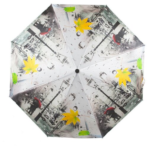 Мини-зонт FLIORAJ, серый зонт складной flioraj flioraj fl976duekcy2