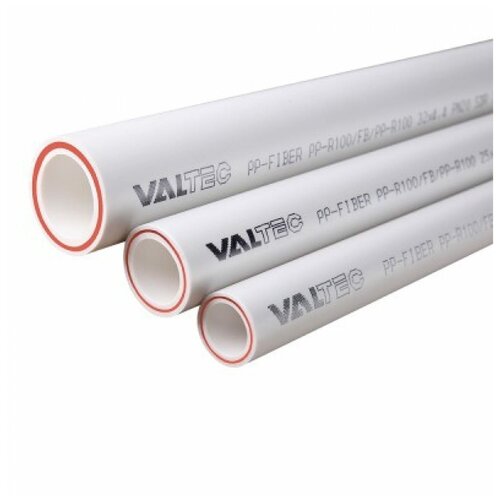 VALTEC труба PP-FIBER арм. стекл, PN 20, 20 MM (белый)