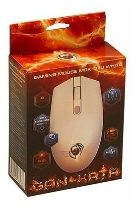 Мышь игровая Dialog MGK-07U White белая