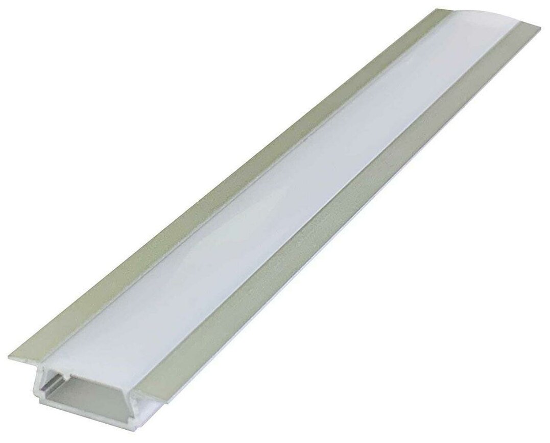 фото Алюминиевый профиль Apeyron 08-06 с рассеивателем белого цвета для светодиодной ленты