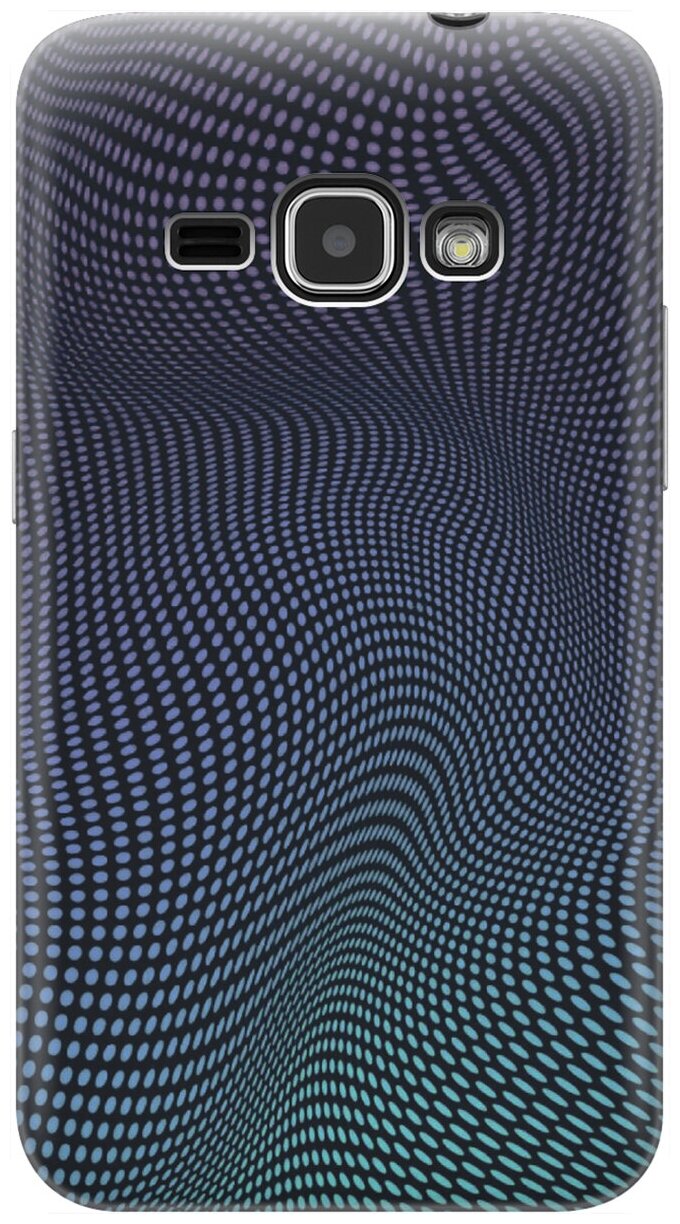 Силиконовый чехол на Samsung Galaxy J1 (2016), Самсунг Джей 1 2016 с принтом "Изгибы из точек"
