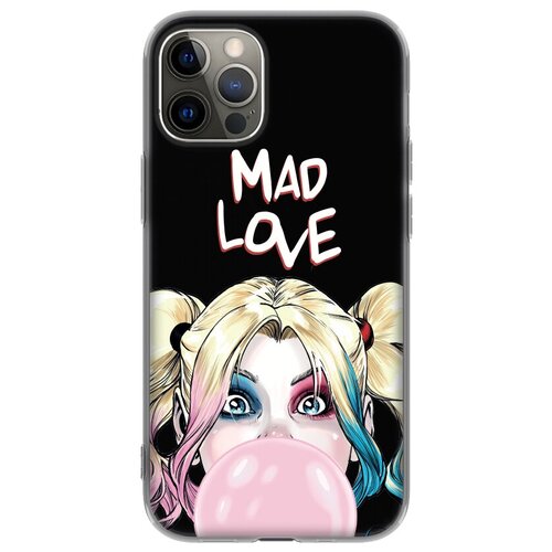 Чехол для Apple iPhone 12 Pro/ 12, черный, Harley quinn 1, Deppa 120851 клип кейс deppa samsung galaxy a52 dc comics harley quinn 01 logo