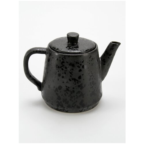 Заварочный Керамический Чайник UNO обсидиан 600 мл, Чайник для заварки, Заварной для заваривания чая, кофе и трав, керамическая посуда для кухни
