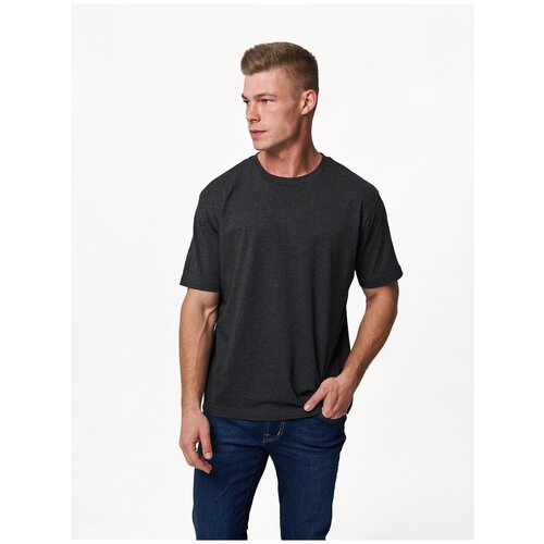 Футболка FUSER из органического хлопка Dark heather grey