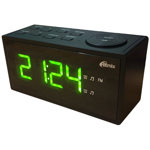 Будильник с FM радио и повтором сигнала от розетки Ritmix RRC-1212 размер 16х8х6 см 189000₽