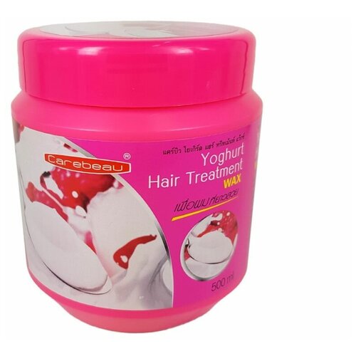 Маска для волос Carebeau Hair Treatment Wax - Yoghurt Маска для волос с воском йогурт 500 мл. таиланд carebeau маска для волос с воском подсолнух 500 мл