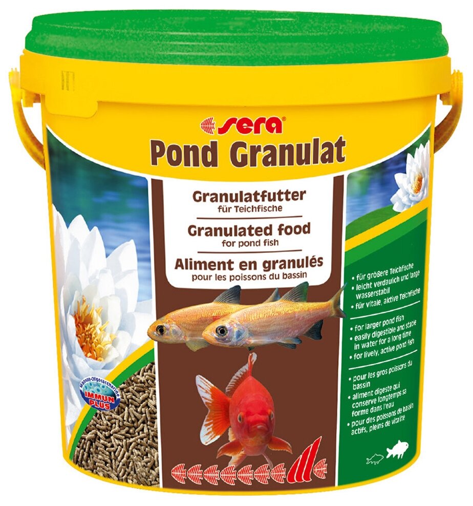 Sera корм для прудовых рыб POND GRANULAT, ведро, 10 л, 1.5 кг