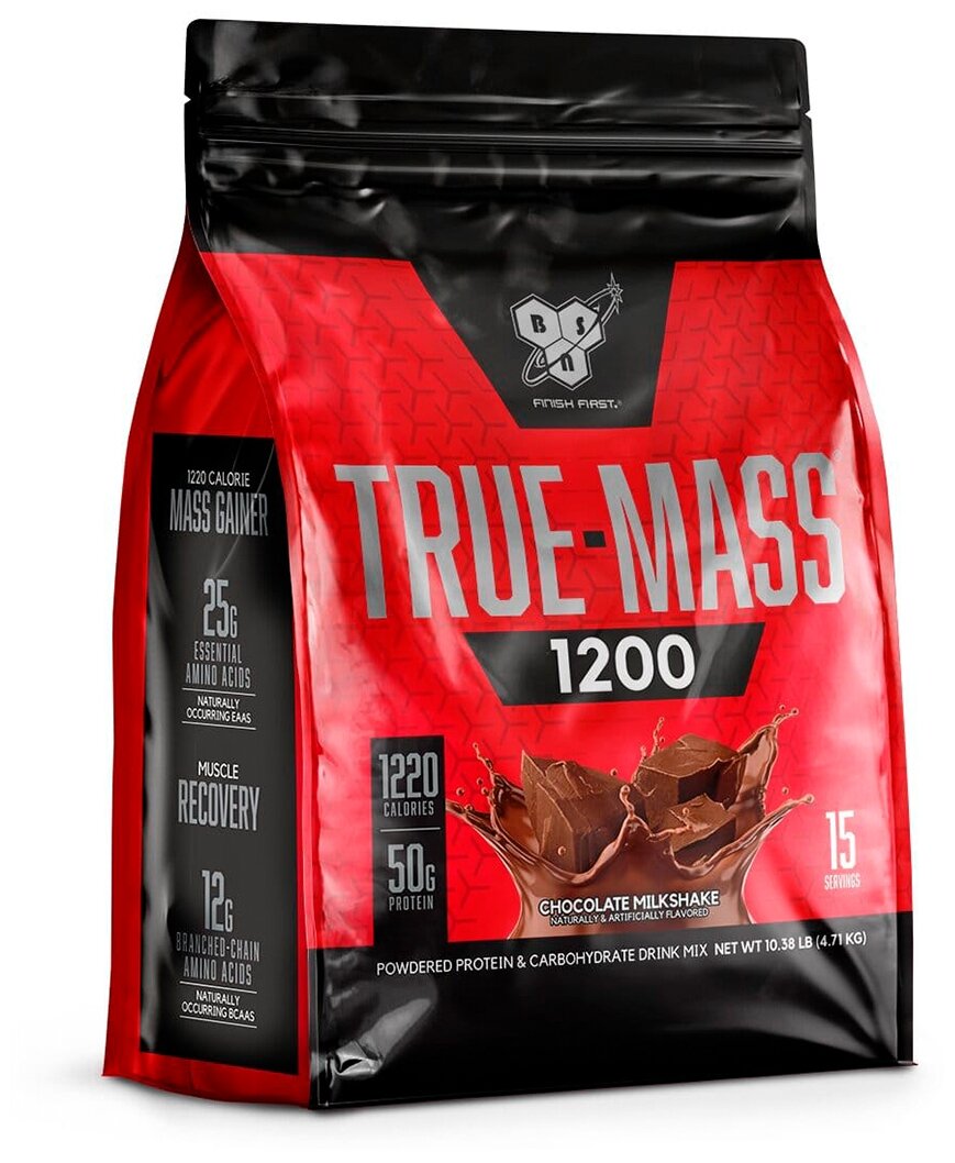 Гейнер BSN True-Mass 1200, 4700 г, шоколадный молочный коктейль