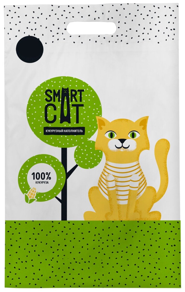 SMART CAT наполнитель кукурузный для туалета кошек (3,5 л)