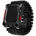 Металлический чехол-браслет Element Case Black Ops для Apple Watch 7 45 мм, Черный/Красный