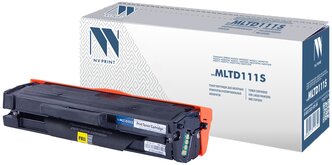 Лазерный картридж NV Print NV-MLTD111S для Samsung Xpress M2020, M2020W, M2070, M2070W, M2070FW (совместимый, чёрный, 1000 стр.)