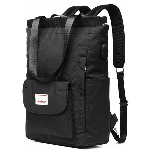 Модная женский рюкзак для ноутбука черный