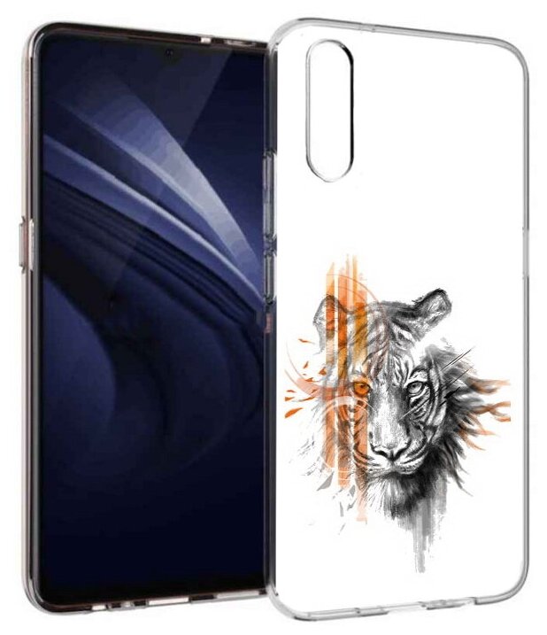 Чехол задняя-панель-накладка-бампер MyPads огненный тигр для Vivo iQOO Neo/Vivo V17 Neo противоударный