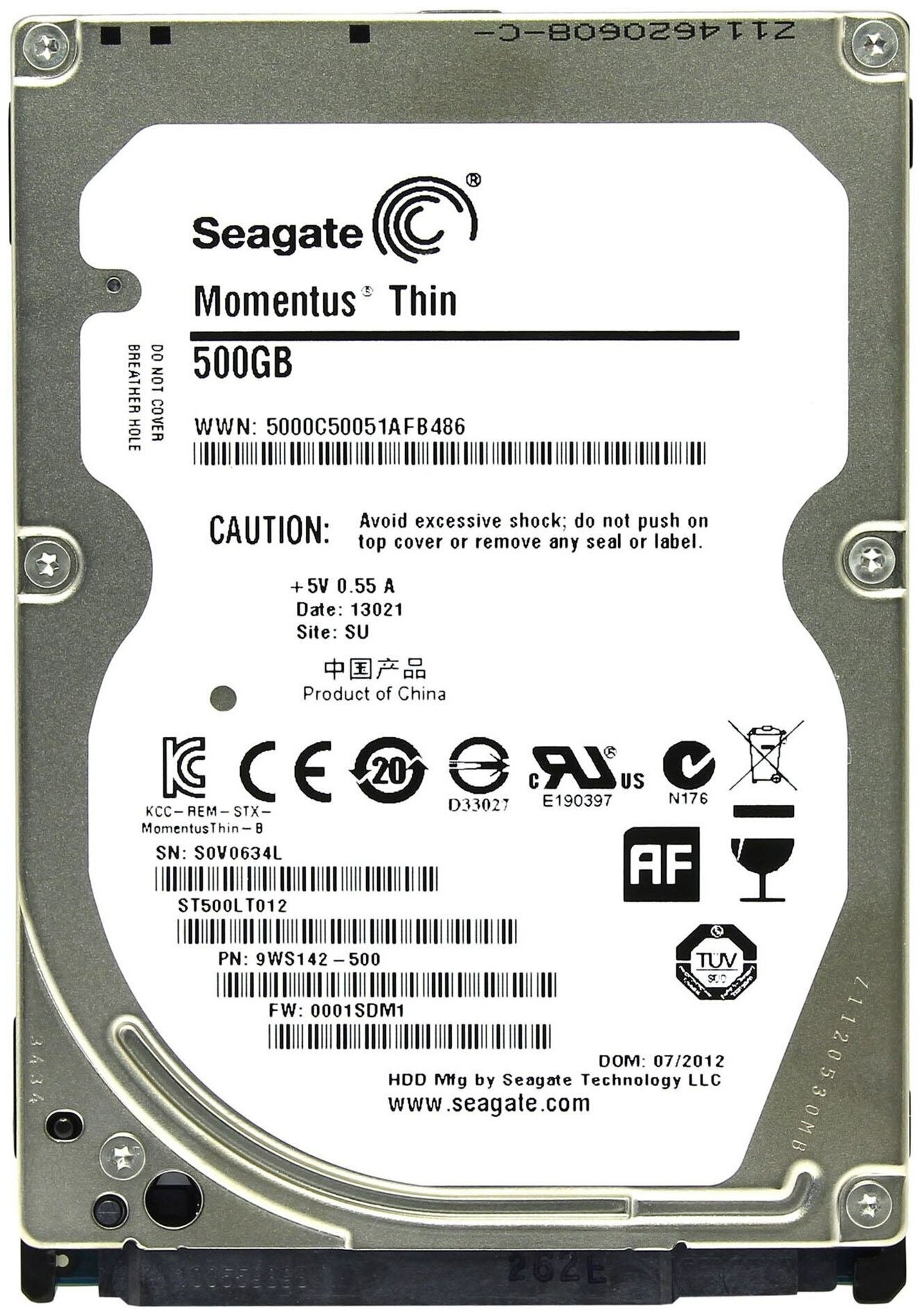 Жесткий диск Seagate 500Gb ST500LT012