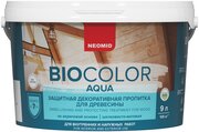 Защитная декоративная пропитка для древесины BIO COLOR aqua Морозное небо (9л)