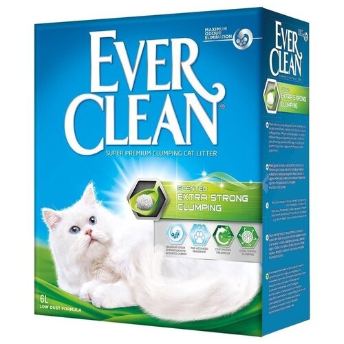 Наполнитель Ever Clean Extra Strong Clumping Scented комкующийся с ароматизатором 6л