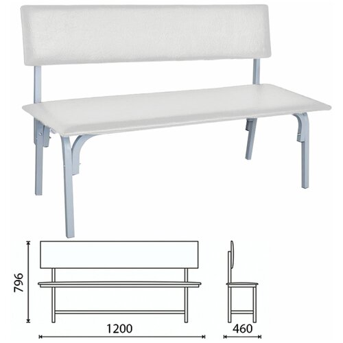 Банкетка со спинкой 