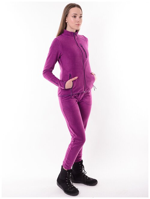 Костюм Triton Gear, олимпийка и брюки, повседневный стиль, прилегающий силуэт, размер 56-58, фиолетовый