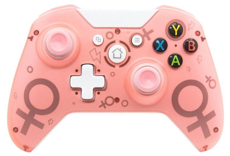 Беспроводной геймпад Controller Wireless N-1 2.4G (Pink) (Xbox One / PS3 / PC)