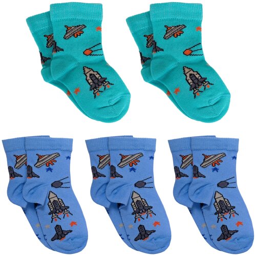 Комплект из 5 пар детских носков LORENZLine микс 5, размер 8-10 цвет микс/разноцветный