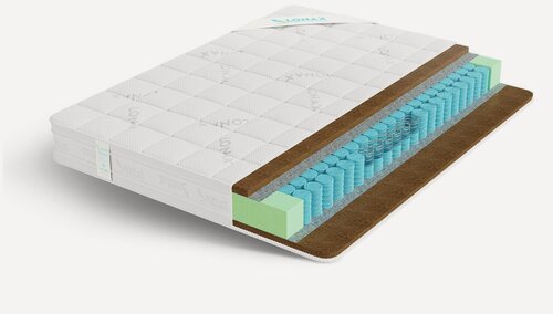 Изображение товара Матрас Lonax Cocos TFK 80х220 серии Классик анатомический жесткий кокосовый Независимые пружины высота 20 см