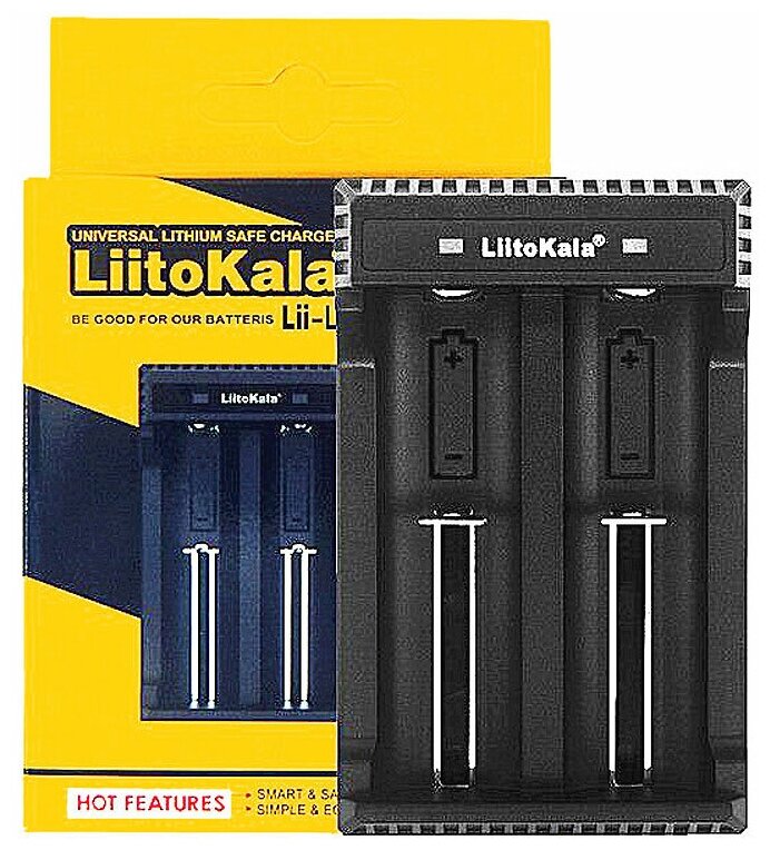 Зарядное устройство LiitoKala Lii-L2 для 37V Li-ion аккумуляторов 18650 и др 500mA/1000mA