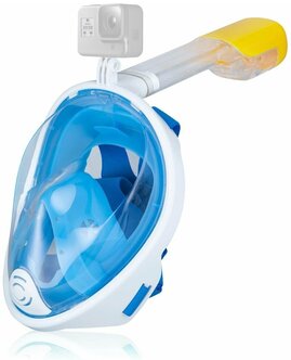 Стоит ли покупать Подводная маска для плавания (снорклинга) Free Breath с креплением для экшн-камеры (синяя, размер S/M)? Отзывы на Яндекс Маркете