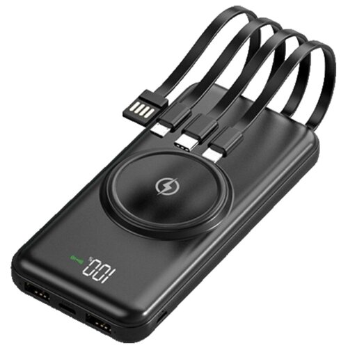 Power bank с беспроводной зарядкой 10000 mAh Черный 169000₽