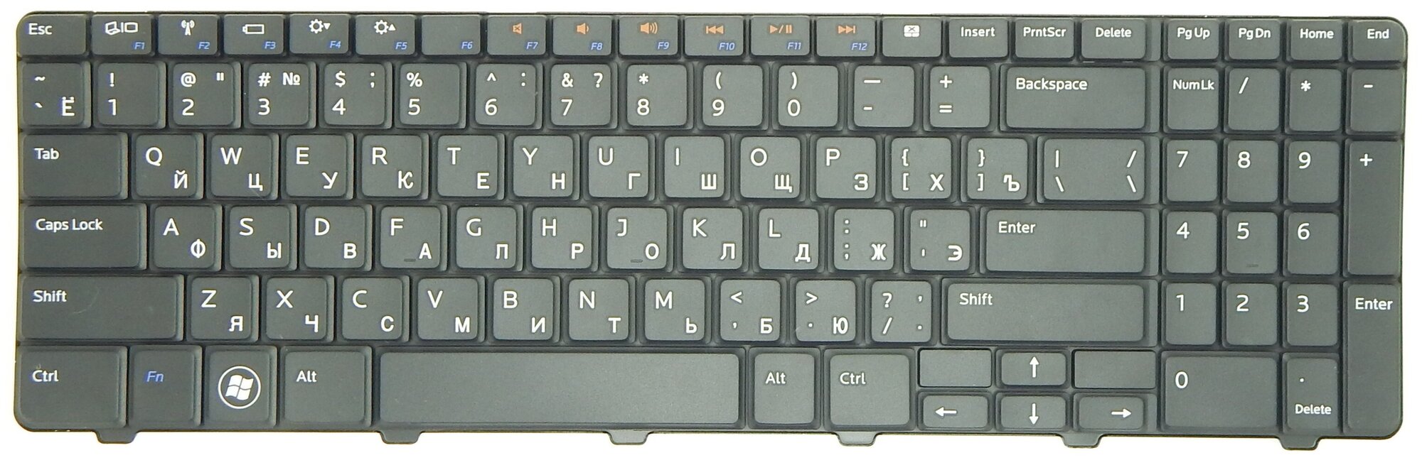 Клавиатура для ноутбука Dell NSK-DRASW 0R русская черная