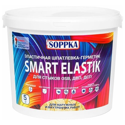 Эластичная шпатлевка-герметик для OSB SOPPKA SMART ELASTIK