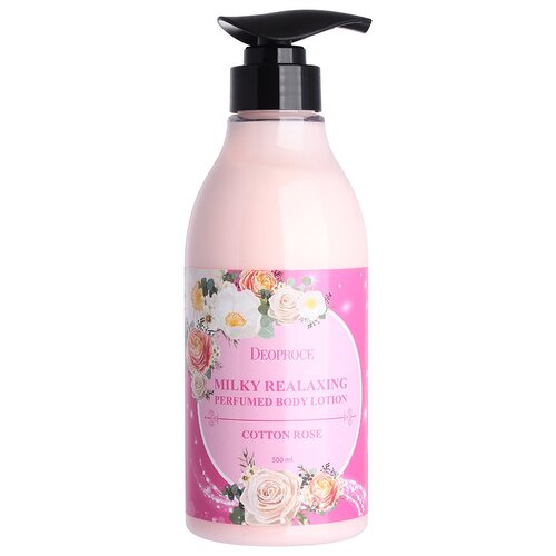 Лосьон для тела DEOPROCE MILKY RELAXING BODY LOTION COTTON ROSE 500ML