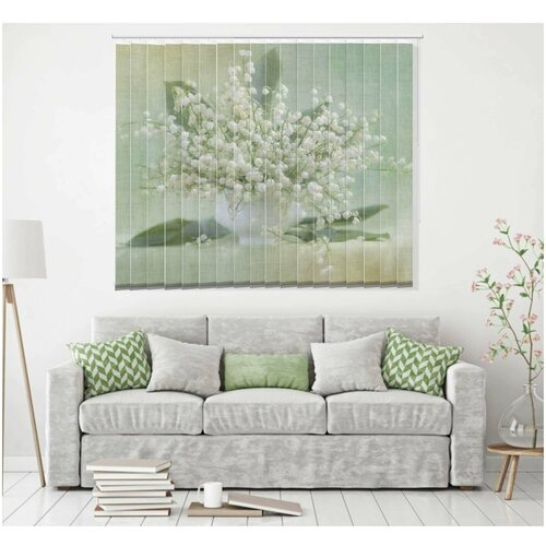 Вертикальные жалюзи с рисунком. Ширина 120 см. Высота 200 см.