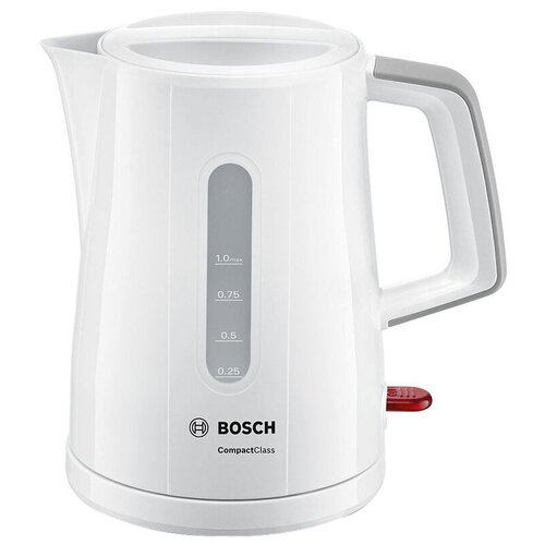 Чайник электрический Bosch TWK3A051 CTWK20B пластик 1 л 2400 Вт белый 537000₽