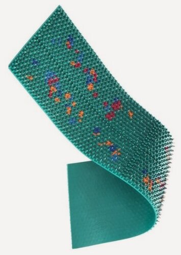 Изображение товара Массажный коврик Ляпко аппликатор "Квадро плюс" (шаг игл 6,2 мм, размер 118 х 470 мм) зеленый