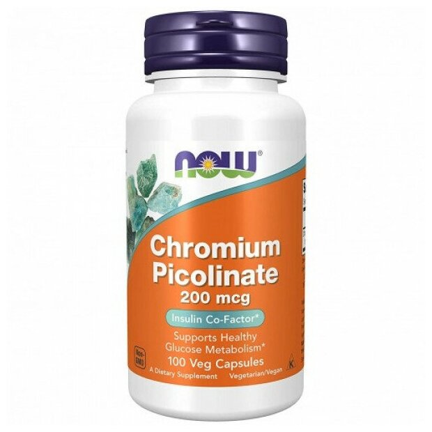 Now foods Chromium Picolinate 200 мкг 100 капс